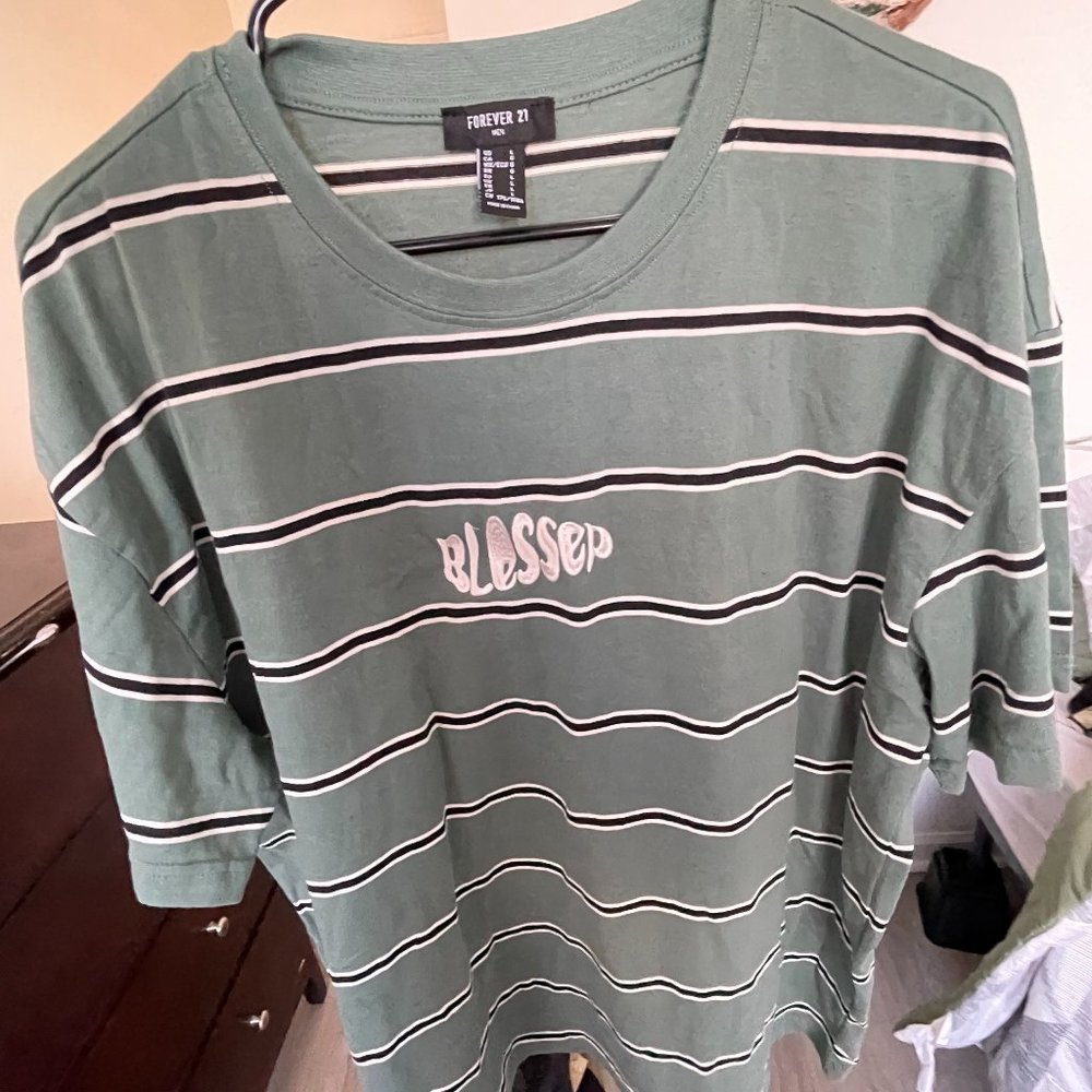 "Blessed" Striped T-shirt